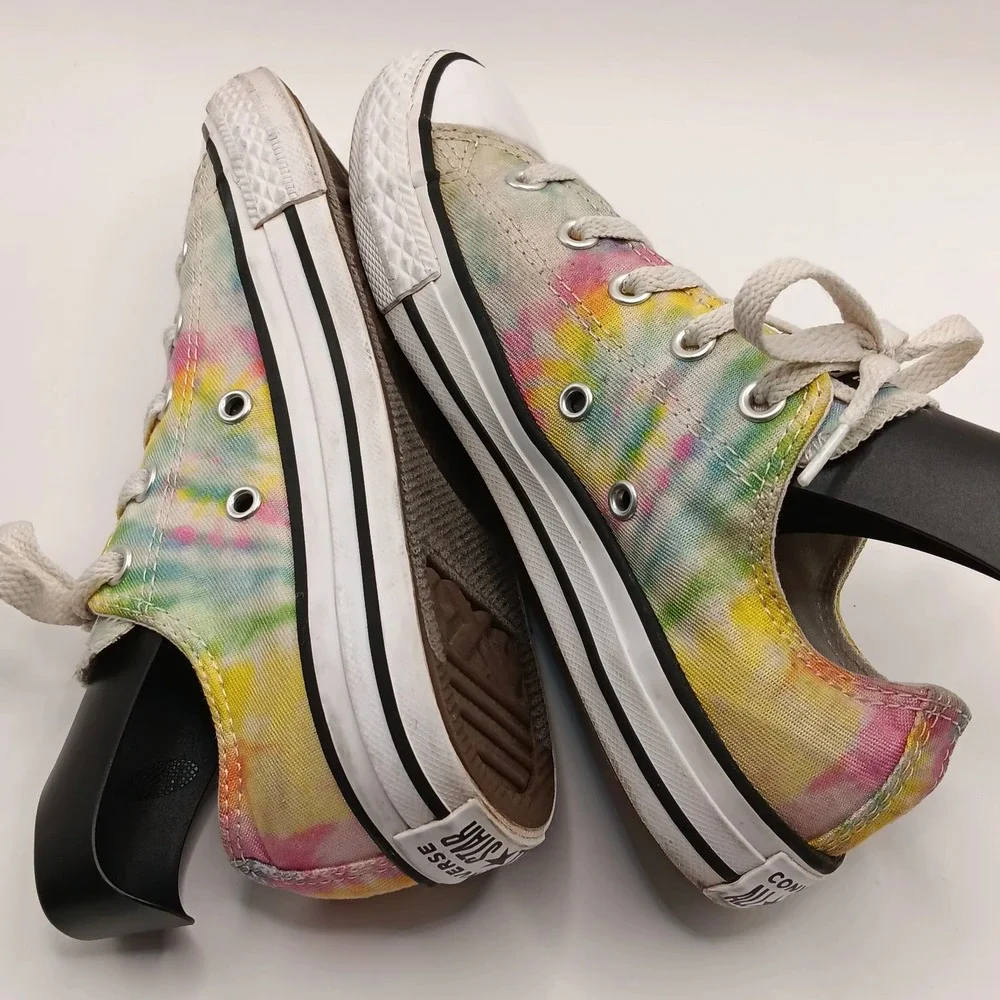 Converse Chuck Taylor Tie Dye‎ Low Top Sneakers Youth Kids US 2 Fun Colorful
